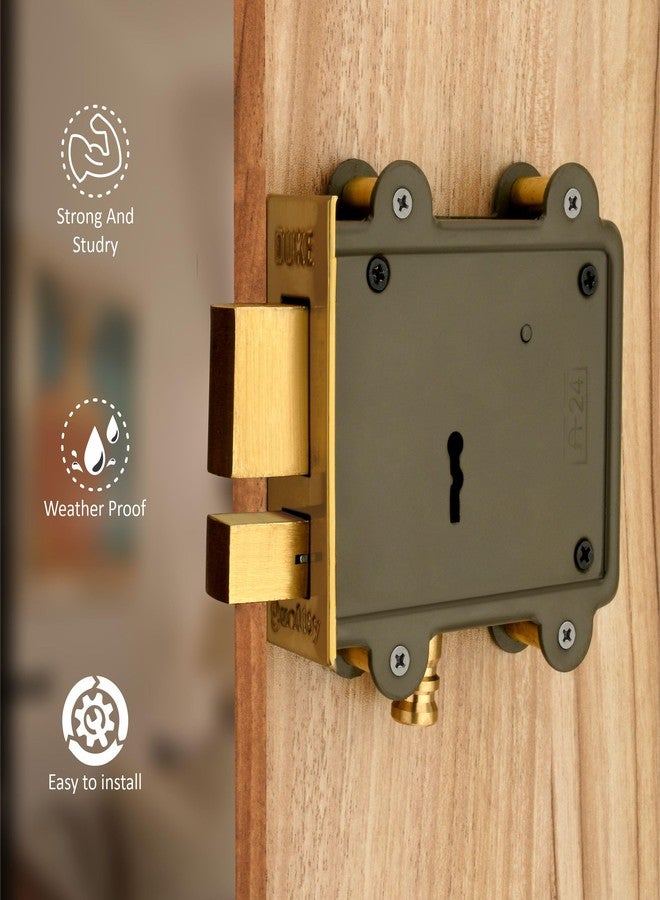 دوق قفل باب رئيسي من دوق كي مع 3 مفاتيح (رمادي، بلمسة نهائية من الكروم) - Image 2